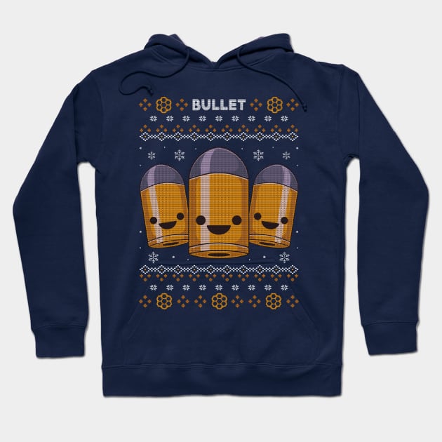 Bullets Christmas Hoodie by Alundrart